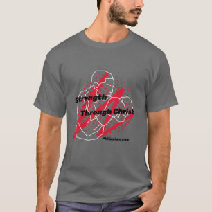 Kraft durch Christus Christliche Athleten T-Shirt