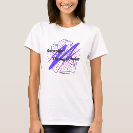 Kraft durch Christus | Christliche Athleten | Wom T-Shirt