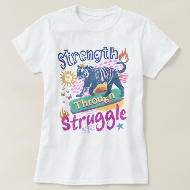 Kraft durch Kampf T-Shirt (Design vorne)