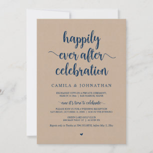 Kraft Elopement, Happily-Ever-After-Feier in Einladung