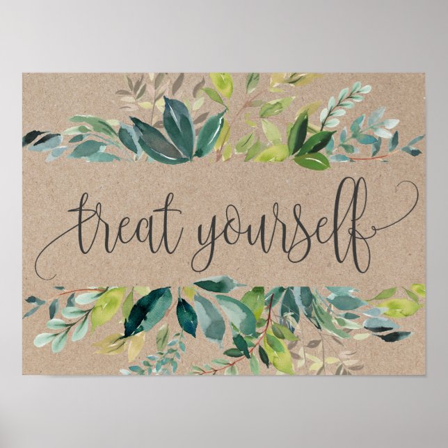 Kraft Foliage Leckerei Sie selbst Dessert Bar Poster (Vorne)