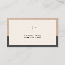 Kraft gedrucktes Minimalistisches, sauberes Layout