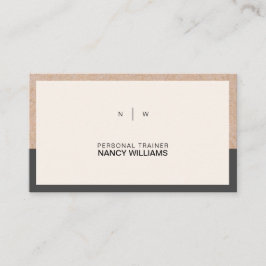 Kraft gedrucktes Minimalistisches, sauberes Layout Visitenkarte