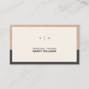 Kraft gedrucktes Minimalistisches, sauberes Layout Visitenkarte