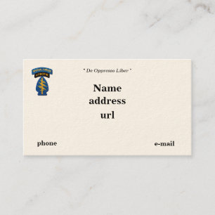 Kraft-grüne Barette SFG SF SOF untersucht Flecken Visitenkarte