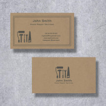 Kraft Handyman & Carte de visite du service de rép