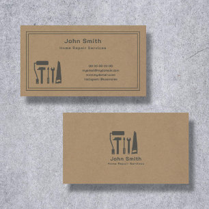Kraft Handyman & Zuhause Repair Service Business C Visitenkarte