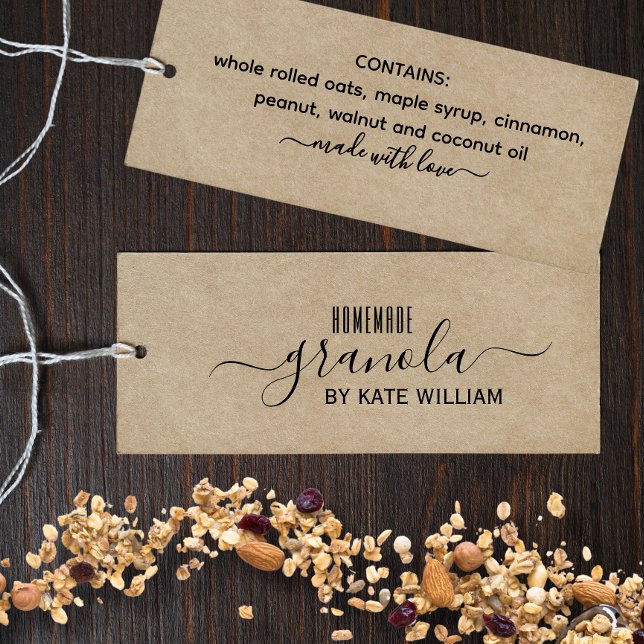 Kraft-Hemisphade-Granola-Etikett (Von Creator hochgeladen)