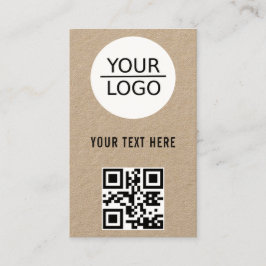 Kraft Hinzufügen des QR-Codes für das Logo, benutz Visitenkarte