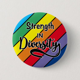 "Kraft im Diversity" Rainbow-Inklusivität Button