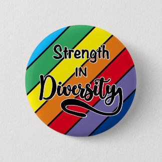 "Kraft im Diversity" Rainbow-Inklusivität Button