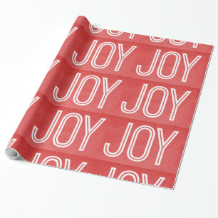 Kraft Joy Wrapping Paper, Red Geschenkpapier