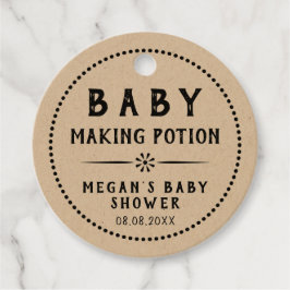 Kraft Paper Baby Making Tränke Geschenkanhänger