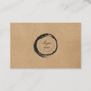 Kraft Paper Custom Logo Vielen Dank Business Card. Visitenkarte