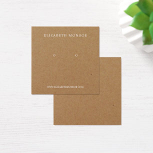 Kraft Paper Effect Earring Holder, Juwelieranzeige