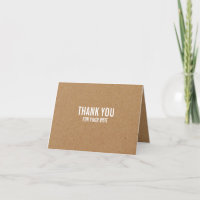 Kraft Paper Effect, Kunde Dankeschön Karte