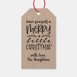 Kraft Paper Frohe Weihnachts-Geschenktasten Geschenkanhänger