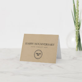 Kraft Paper Happy Zuhause Anniversary Real Anwesen Karte