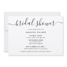 Kraft Paper Modern Script Brautparty