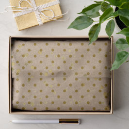 Kraft Paper Polka Dots Gold Stars Tissue Paper Seidenpapier