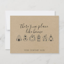 Kraft Paper Realtor New Homeowner Dankeskarte