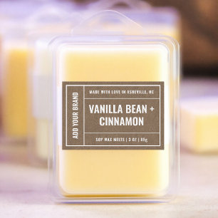 Kraft Paper Wax Melt Minimalistisch Modern 3x2"-La Lebensmitteletikett