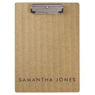 Kraft Pappe Papier Personalisiert Office Geschenk Klemmbrett