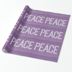 Kraft Peace Wrapping Paper, Lila Geschenkpapier