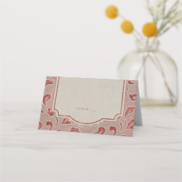 Kraft red Lace rustikale Country Hochzeit Platzkar Platzkarte