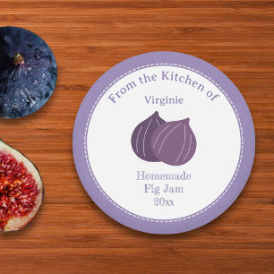 Kraft-Rustikaler Aufkleber für die Aufschrift "Fig