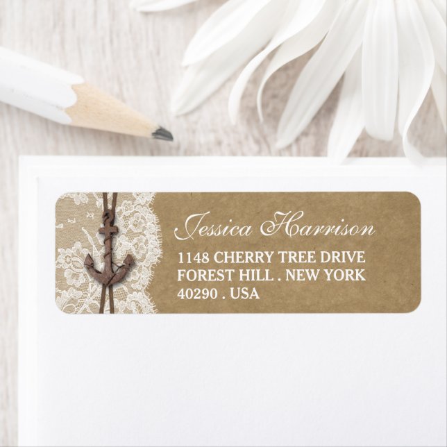 Kraft-, Spitz- und Nautical Anchor Beach Brautpart (Insitu)