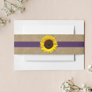 Kraft-, Spitzen- und Sonnenblumen-Kollektion - Lil Einladungsbanderole