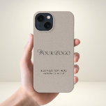 Kraft Style Business Long Custom Logo Text rustika iPhone Hülle<br><div class="desc">Mit diesem coolen iPhone-Gehäuse mit kraftvollem Hintergrund,  benutzerdefiniertem Logo und Text fördern Sie Ihr Geschäft. Fügen Sie einfach Ihre Daten hinzu,  indem Sie auf "Personalisieren" klicken.</div>
