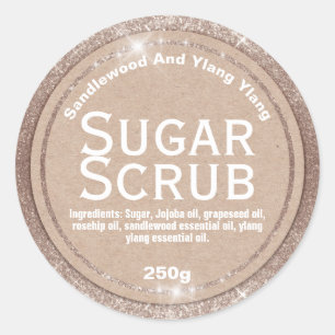Kraft sur Parties scintillant Étiquettes de craqua