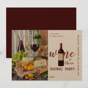 Kraft Wine Cheese Degustation Party Einladungen Fo