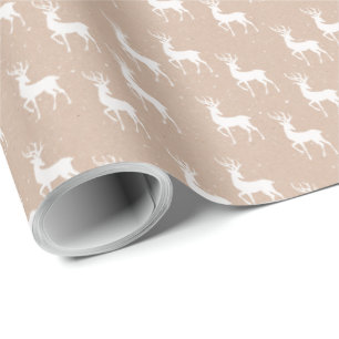 Kraft Winter White Christmas Elegant Wrapping Pap Geschenkpapier
