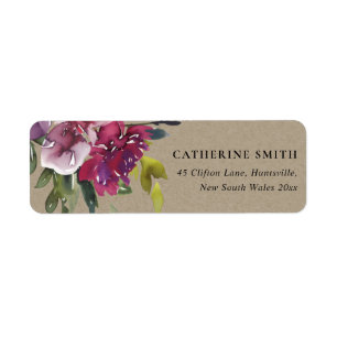 KRAFT YELLOW BLUSH BURGUNDY FLORAL BUNCH ADRESSE