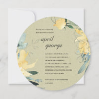 KRAFT YELLOW GREEN FLORAL BABY SHOWITE EINLADEN