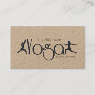 KRAFT Yoga Fitness Personal Trainer Gym Visitenkarte