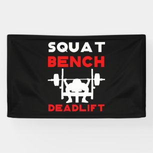 Kraftanhebende Sitzbank Deadlift Banner