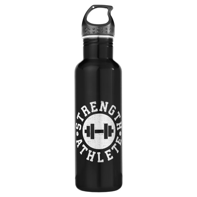 Kraftathlet Trinkflasche (Vorderseite)