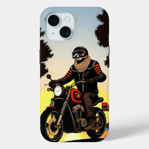 Kraftfahrer mit Totenkopfmaske beim Fahren Case-Mate iPhone Hülle