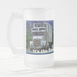 KRAFTFAHRZEUGE BIG-RIG-LKW-HALTUNG KAFFEMUGS MATTGLAS BIERGLAS