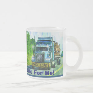 KRAFTFAHRZEUGE BIG-RIG-LKW-HALTUNG KAFFEMUGS MATTGLASTASSE
