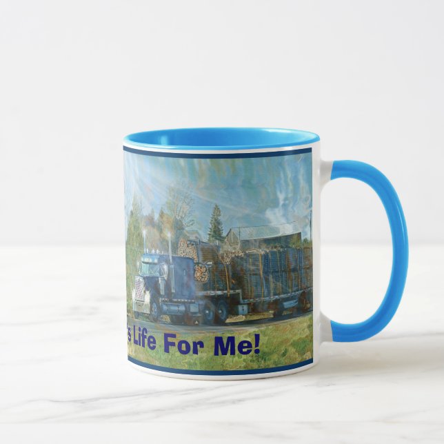 KRAFTFAHRZEUGE BIG-RIG-LKW-HALTUNG KAFFEMUGS TASSE (Rechts)