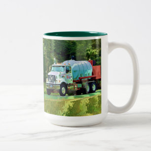 KRAFTFAHRZEUGE BIG-RIG-LKW-HALTUNG KAFFEMUGS ZWEIFARBIGE TASSE