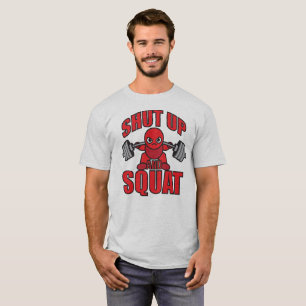 Kraftheben - Halt und Squat - Kawaii Leg Day T-Shirt