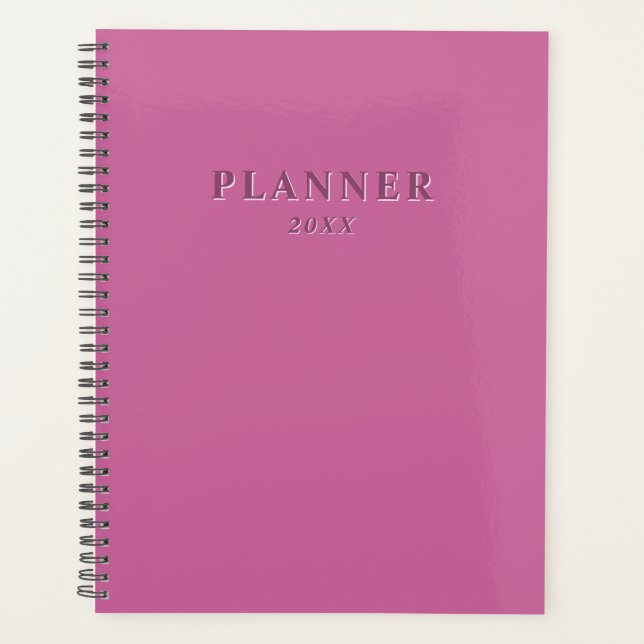 kräftig rosa planer (Vorderseite)