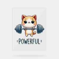 Kräftige Katzensteigung, Niedliche Gym Kitty Art