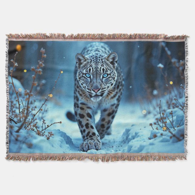 Kräftige Raubtiere schneebedeckte Kälte Decke (Vorderseite)